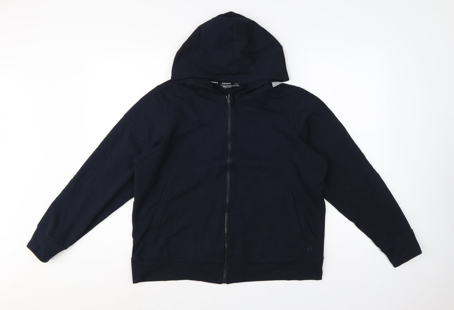 Marks and Spencer Women Blue UK 14 Full Zip Hooded Goodmove Hoodie