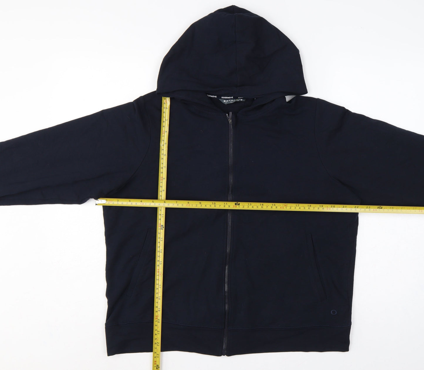 Marks and Spencer Women Blue UK 14 Full Zip Hooded Goodmove Hoodie