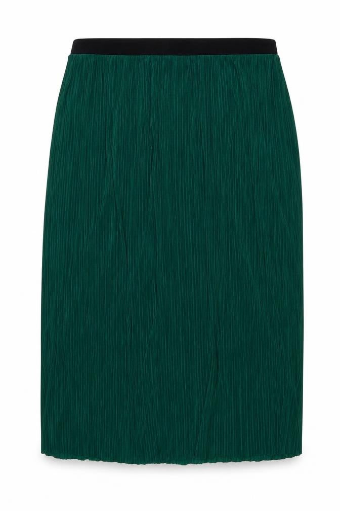 Marks & Spencer Women Green UK 24 Per Una Pleated Maxi Skirt