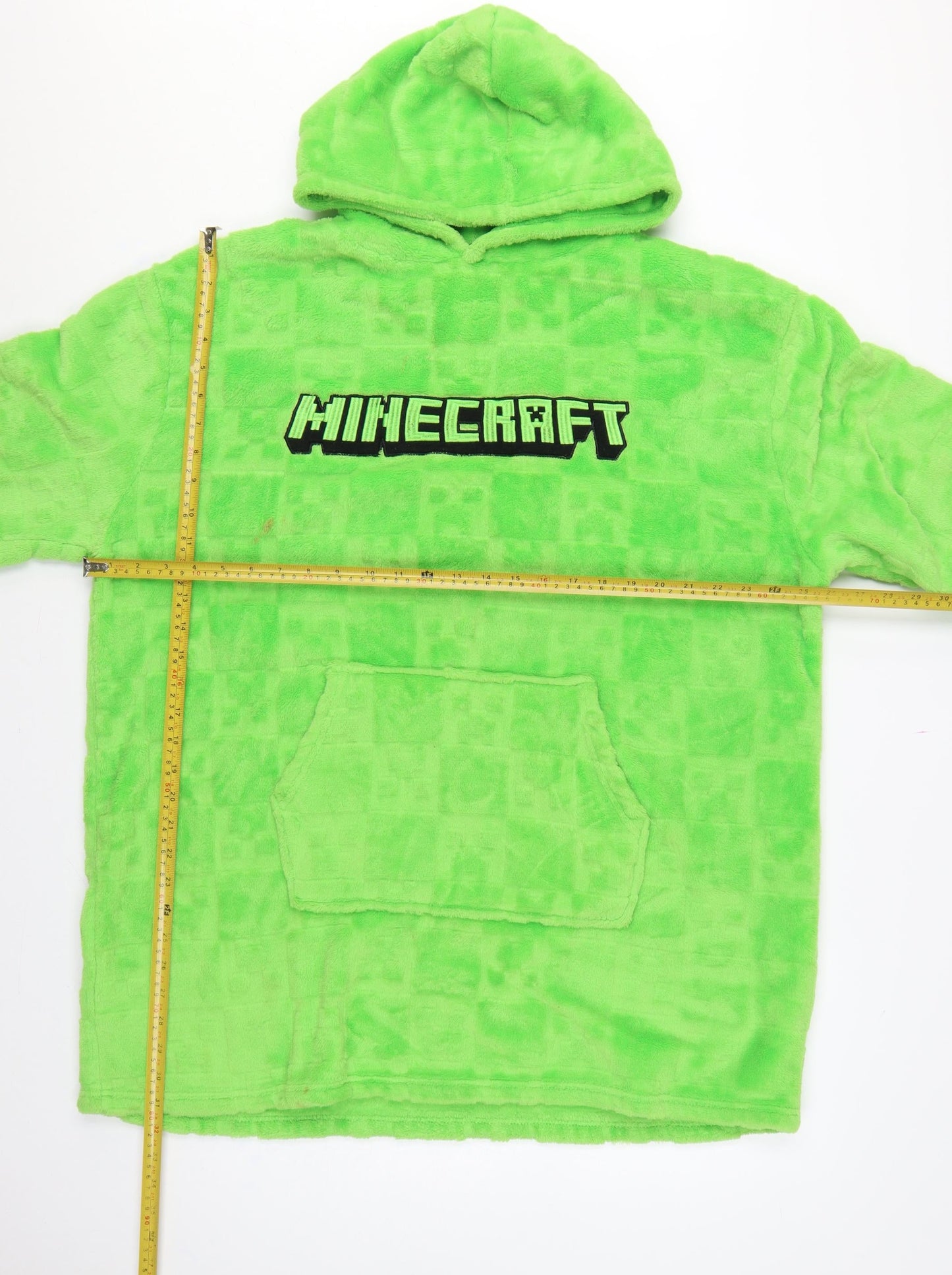 Minecraft Men’s Green L/XL Hooded Fleece Pyjama Top Primark