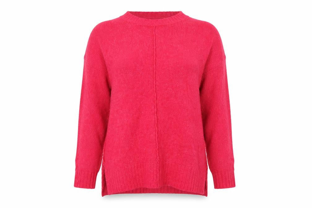 Marks and Spencer Women Red XL Crew Neck Knit Pullover Jumper