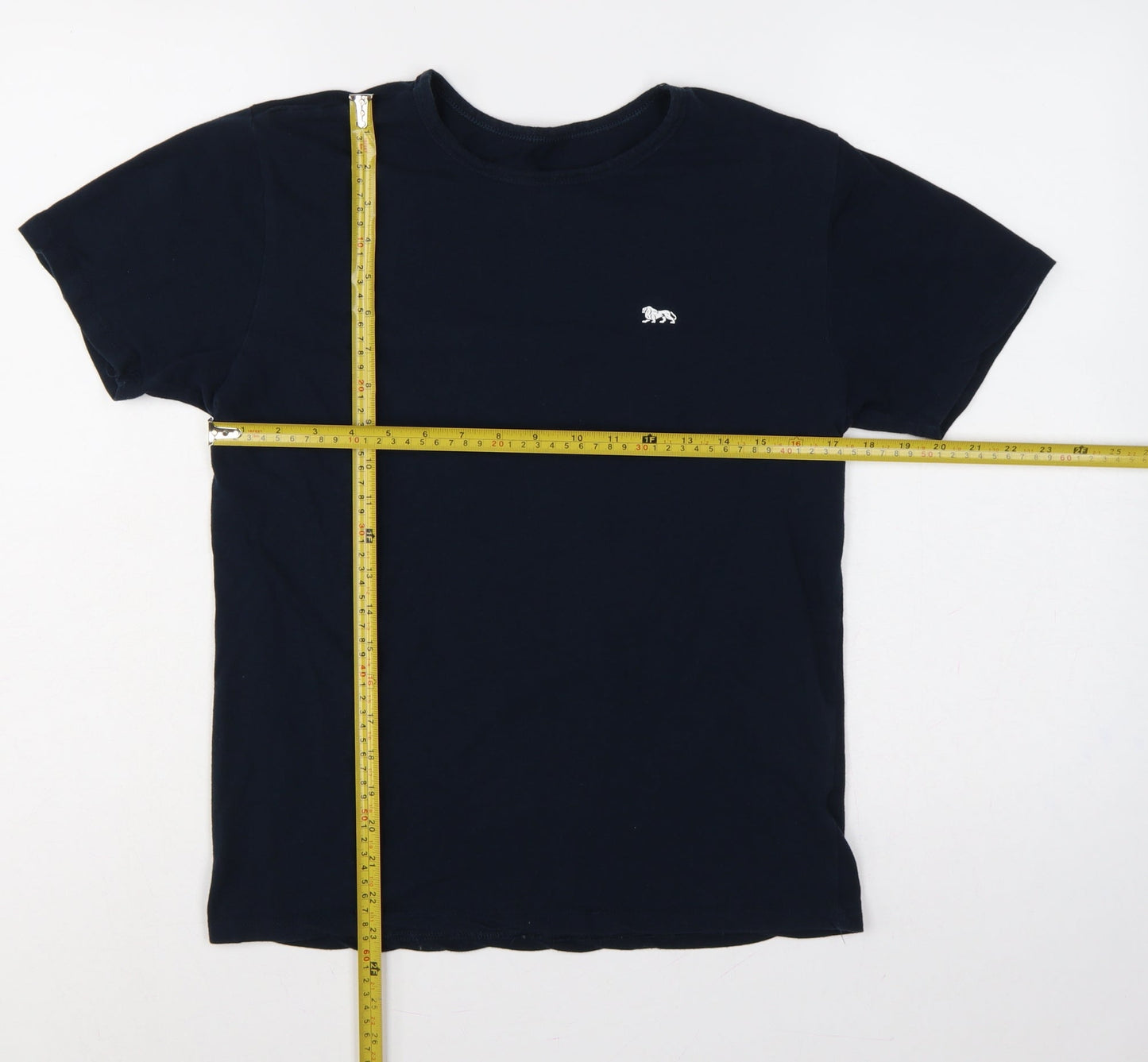 Lonsdale Women’s Blue L Basic Cotton Stretch Lion Logo T-Shirt