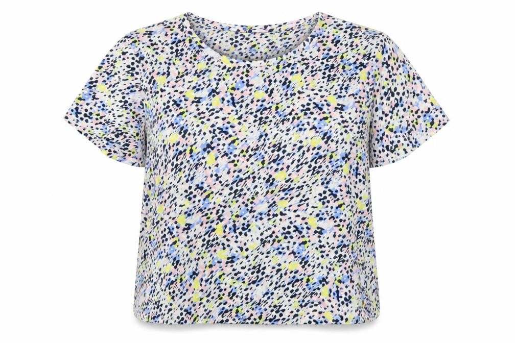 Marks & Spencer Women Multicoloured Size 18 Animal Print V-Neck Blouse