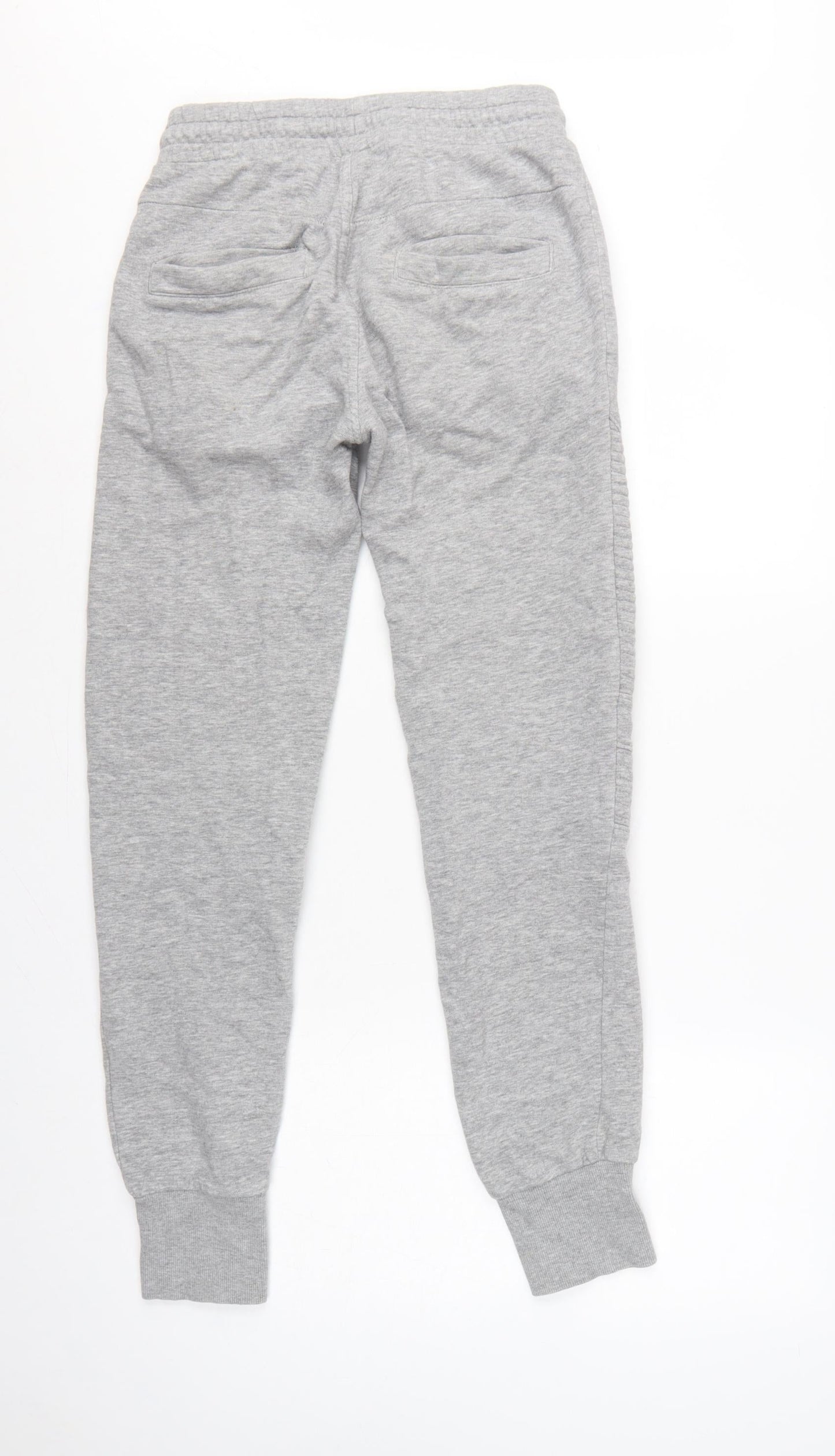 H&M Men Grey XS Slim Tapered Fleece Jogger Sweatpants