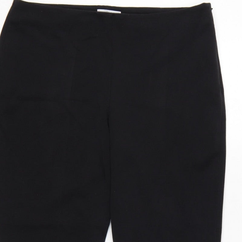 Wallis Women’s Black Petite Size 12 Straight Leg Dress Trousers