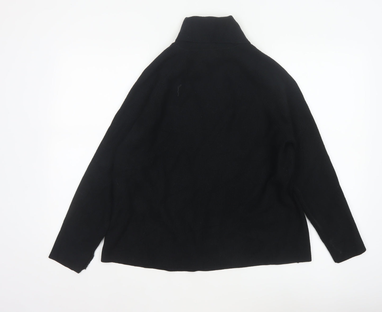 Marks and Spencer Women's Black L Roll Neck Knit Pullover Jumper