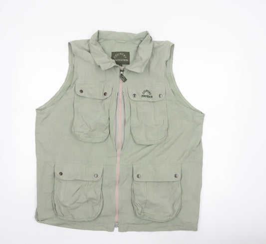 Country Innovation Men's Green XL Military Bodywarmer Waistcoat