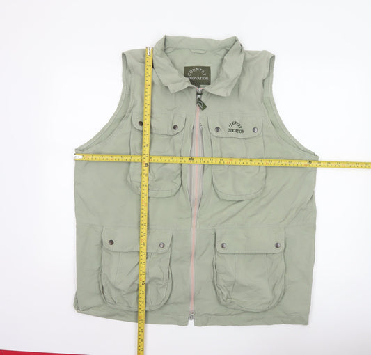 Country Innovation Men's Green XL Military Bodywarmer Waistcoat