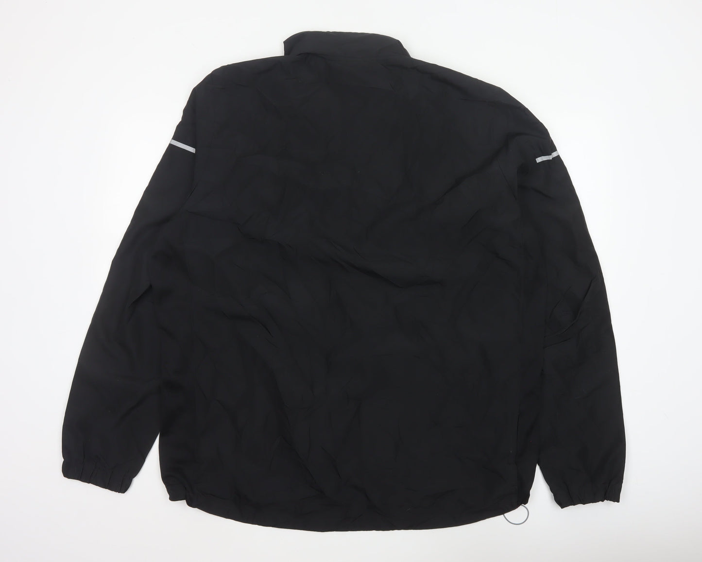 adidas Men’s Black XL ClimaProof 1/4 Zip Reflective Running Sweatshirt