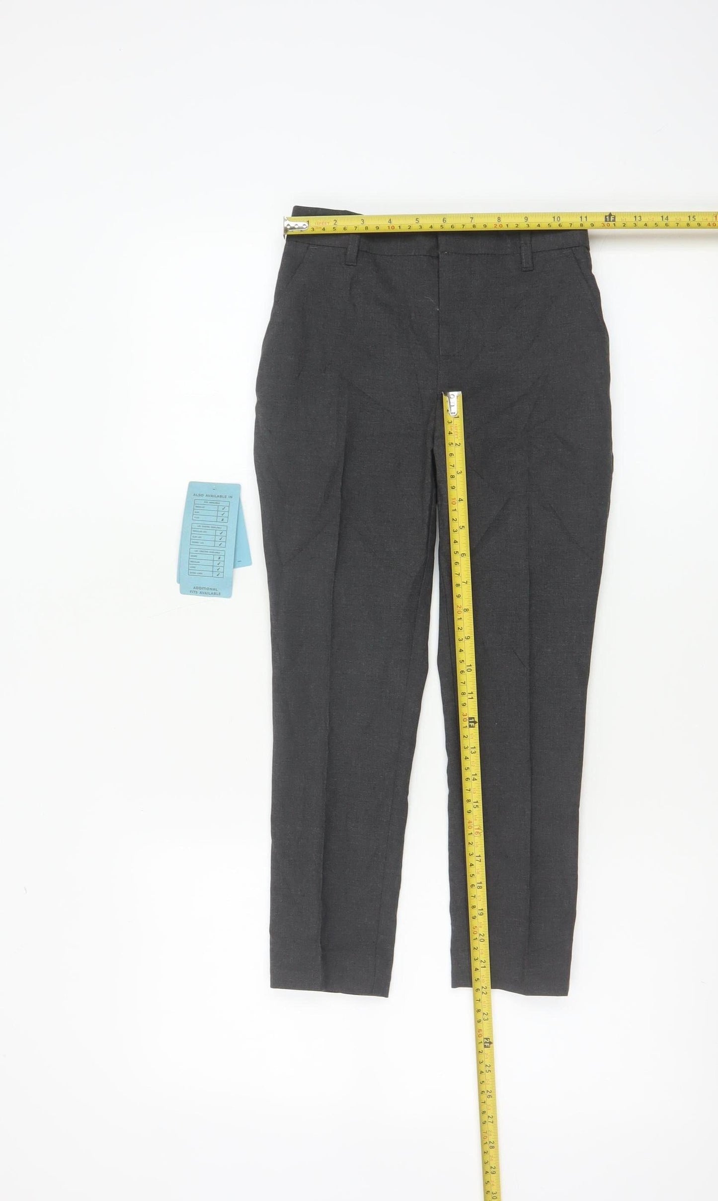 M&S Boys Grey 7-8 Years Dress Pants Super Skinny School NWT