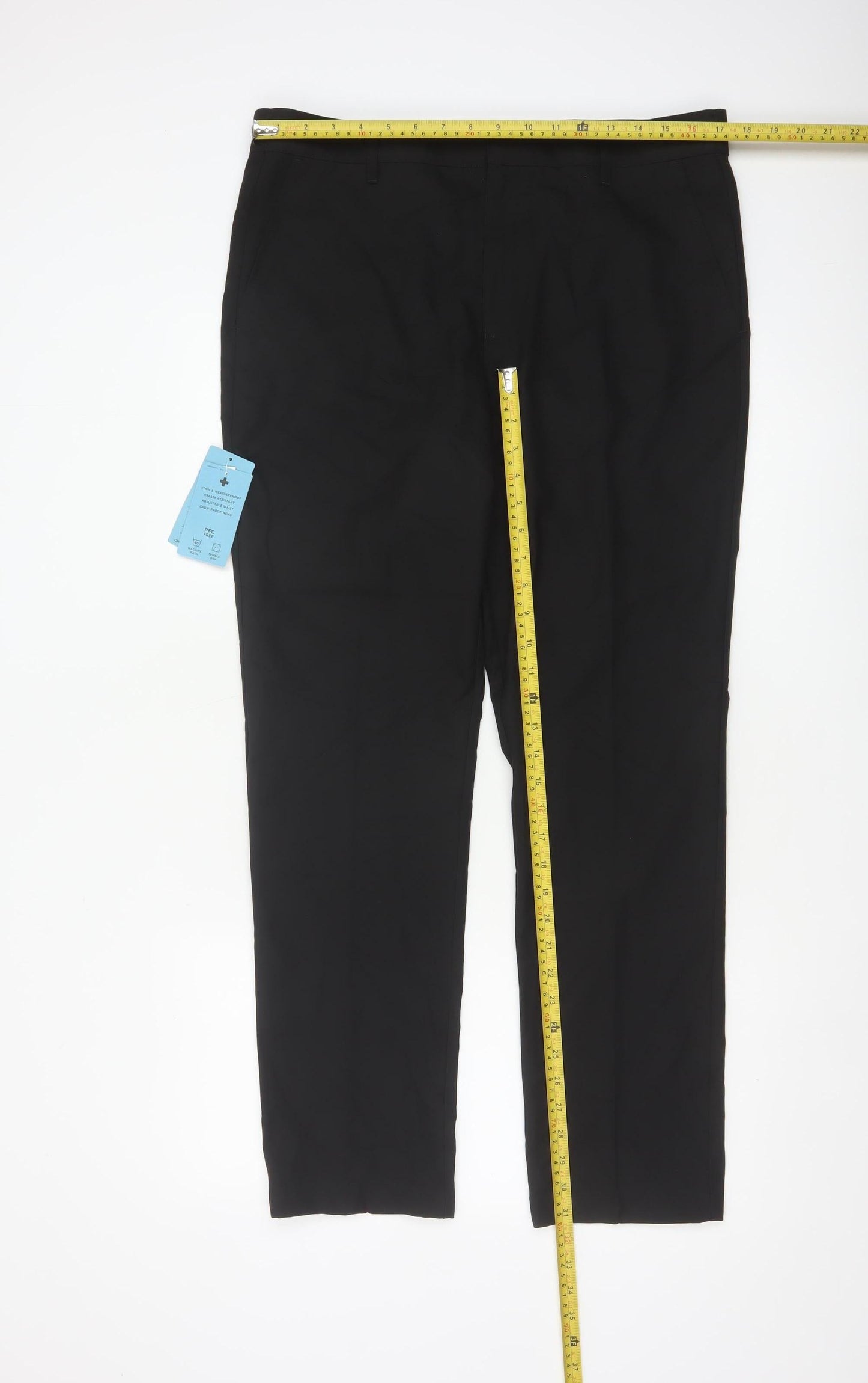 M&S Boys Black School Dress Trousers Age 16 Years Easy Care NWT