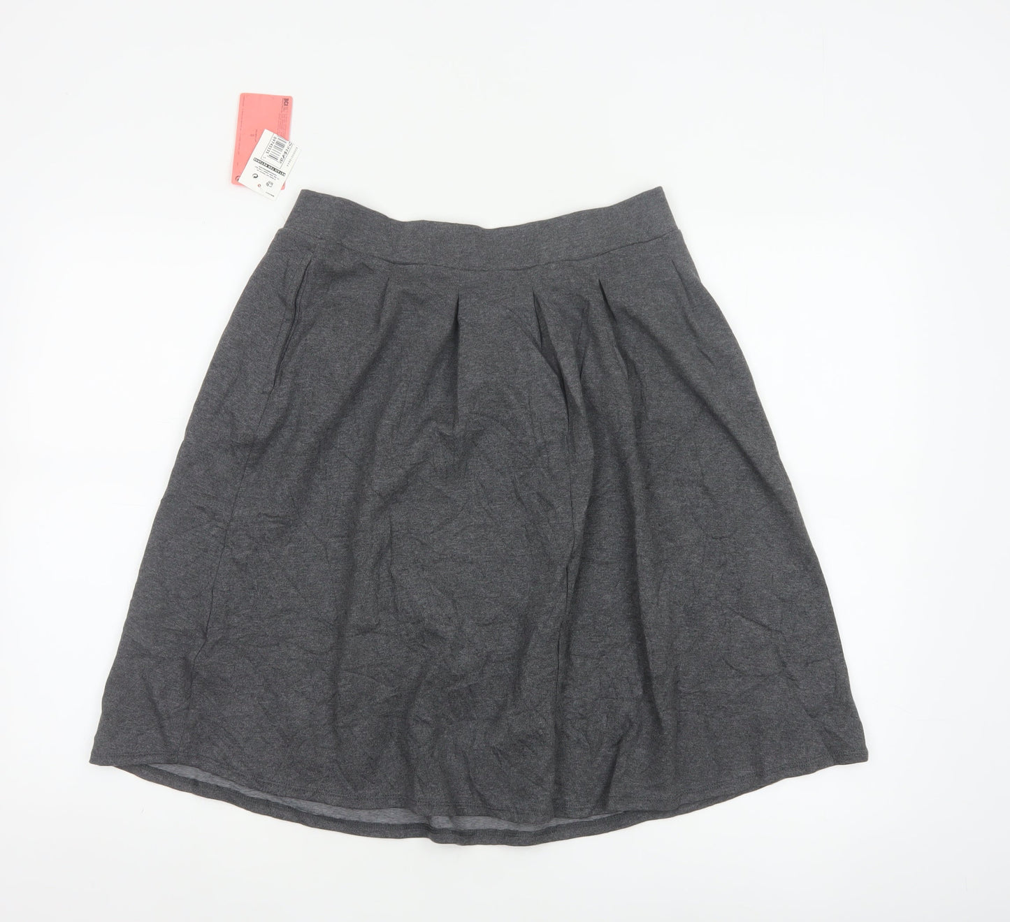 Marks & Spencer Girls Grey 164 A-Line Knee Length School Skirt NWT