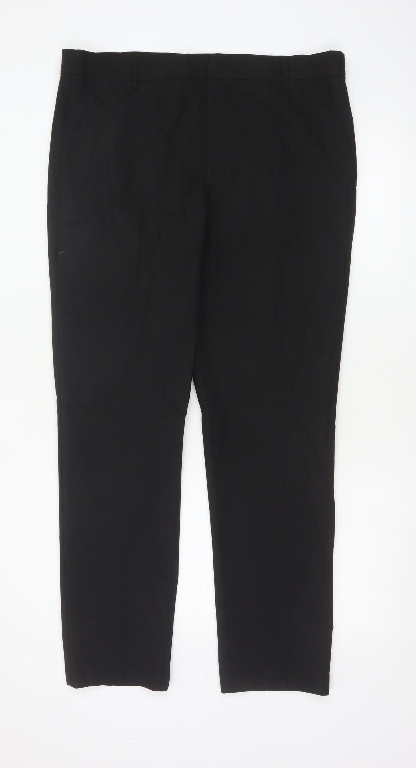 Marks & Spencer Boys Black 17-18 Years Dress Trousers School Pockets