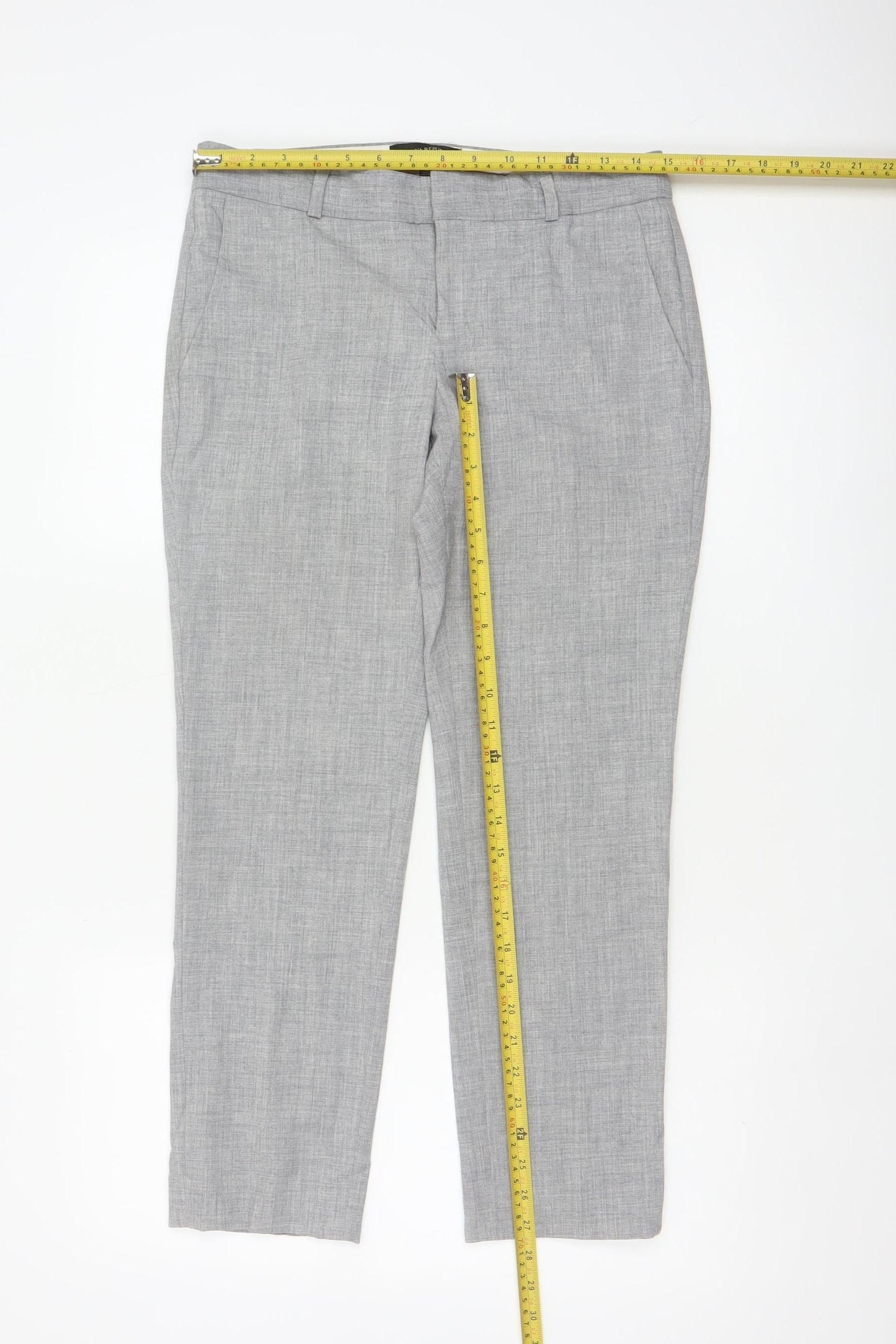 Banana Republic Women Grey UK 6 Petite Ryan Tailored Dress Trousers
