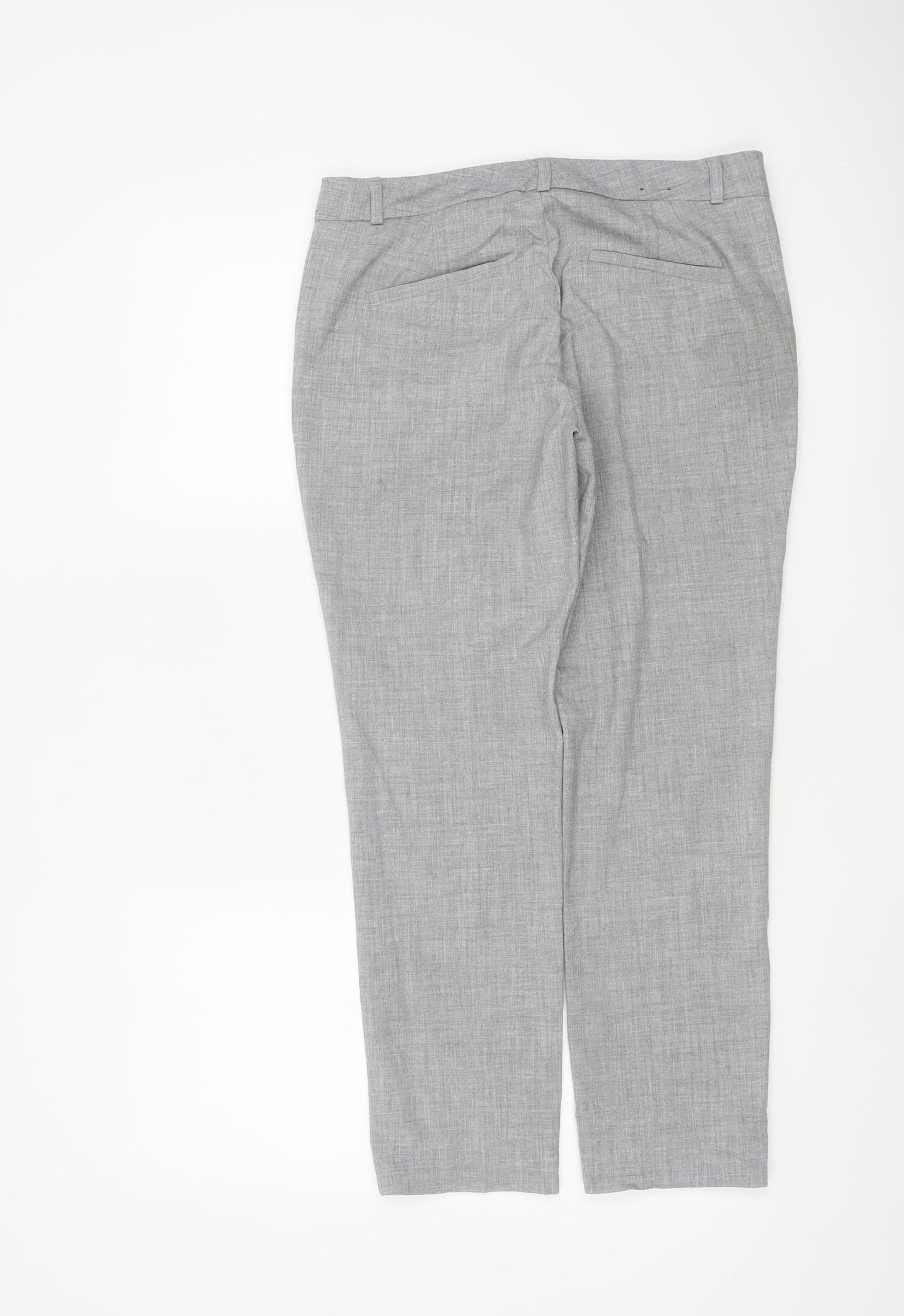 Banana Republic Women Grey UK 6 Petite Ryan Tailored Dress Trousers
