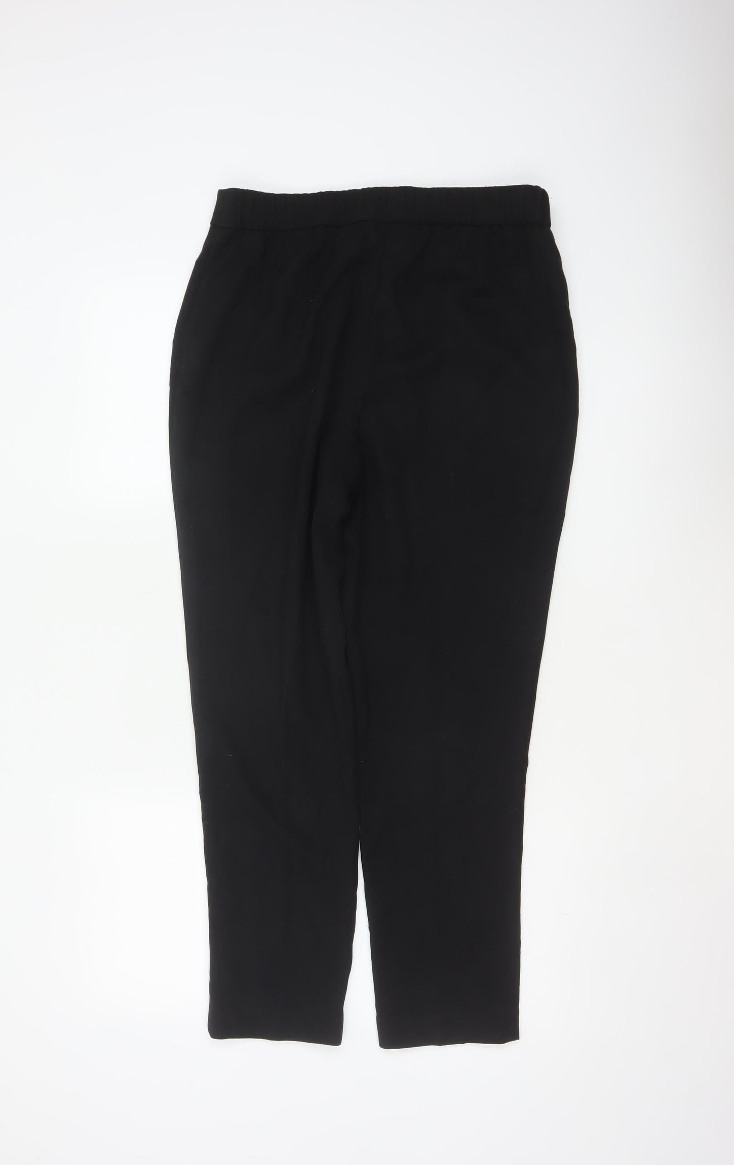 Next Women Black UK 12 Tall Slim Tapered Work Trousers