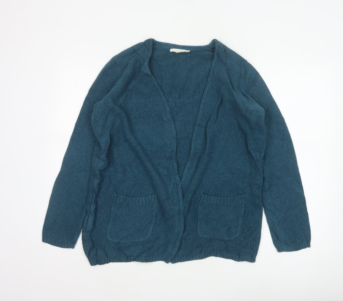 Seasalt Cornwall Women’s Blue UK 8 Open Cable Knit Cotton Cardigan