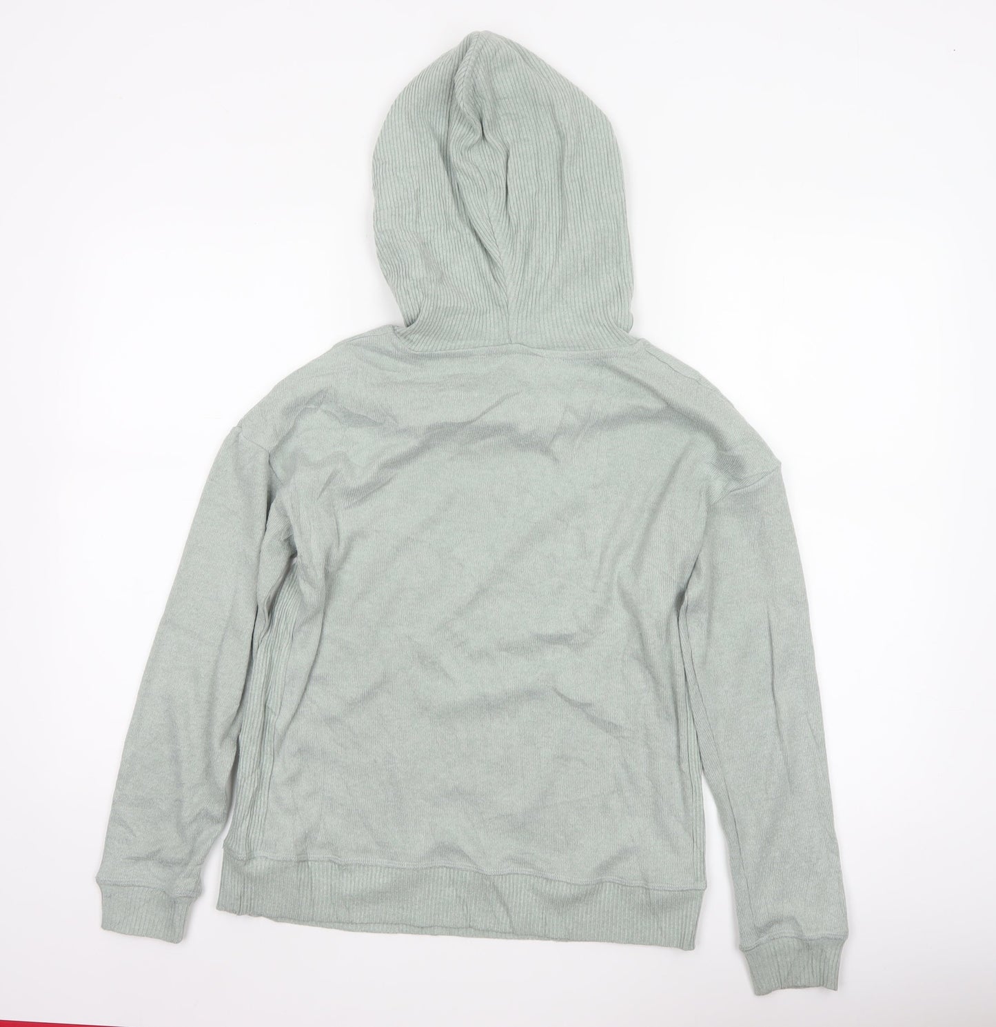 Fat Face Women’s Green UK 8 Hooded Rib Knit Pullover Jumper