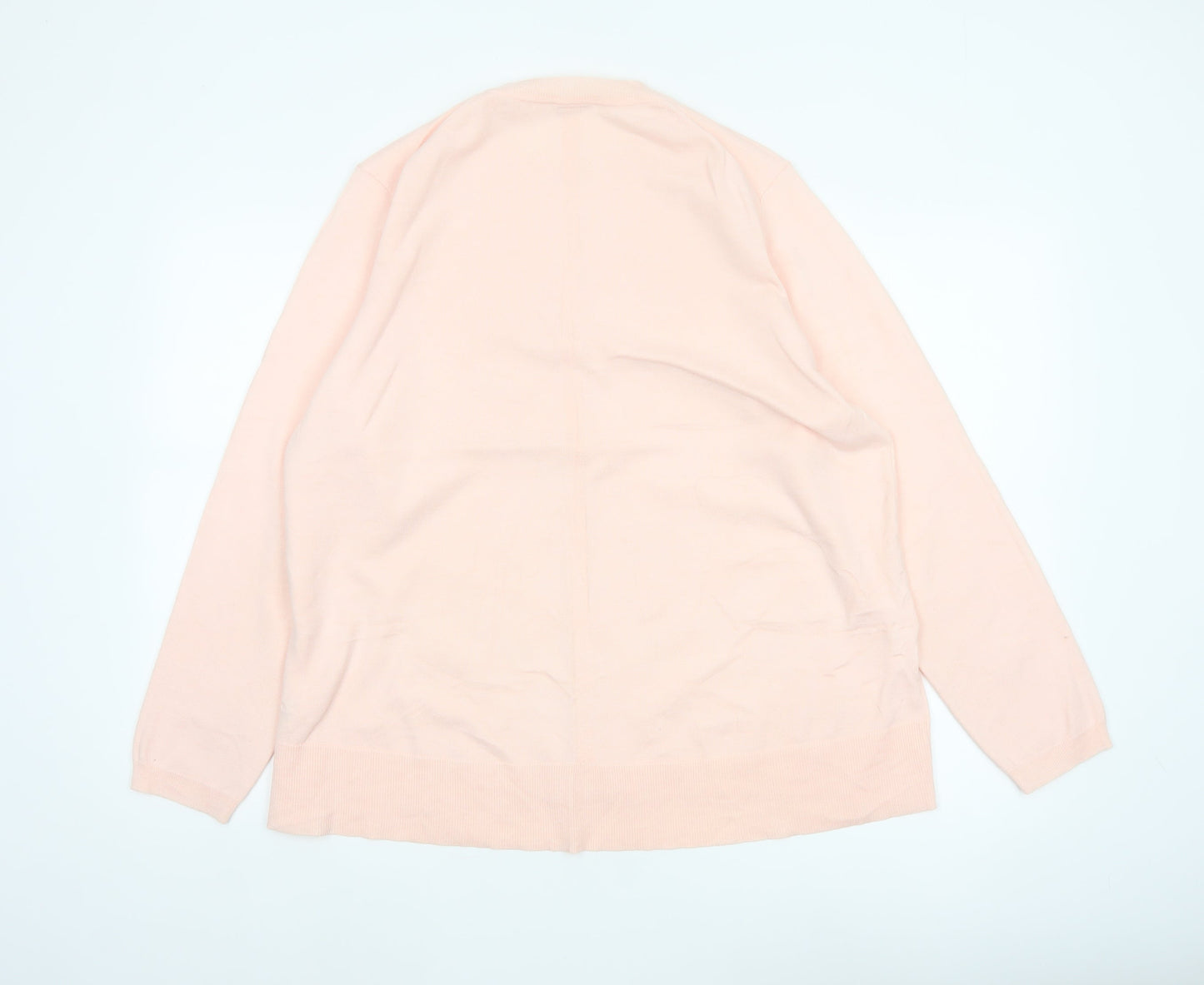 John Lewis Women’s Pink Size 16 Crew Neck Long Sleeve Knit Jumper