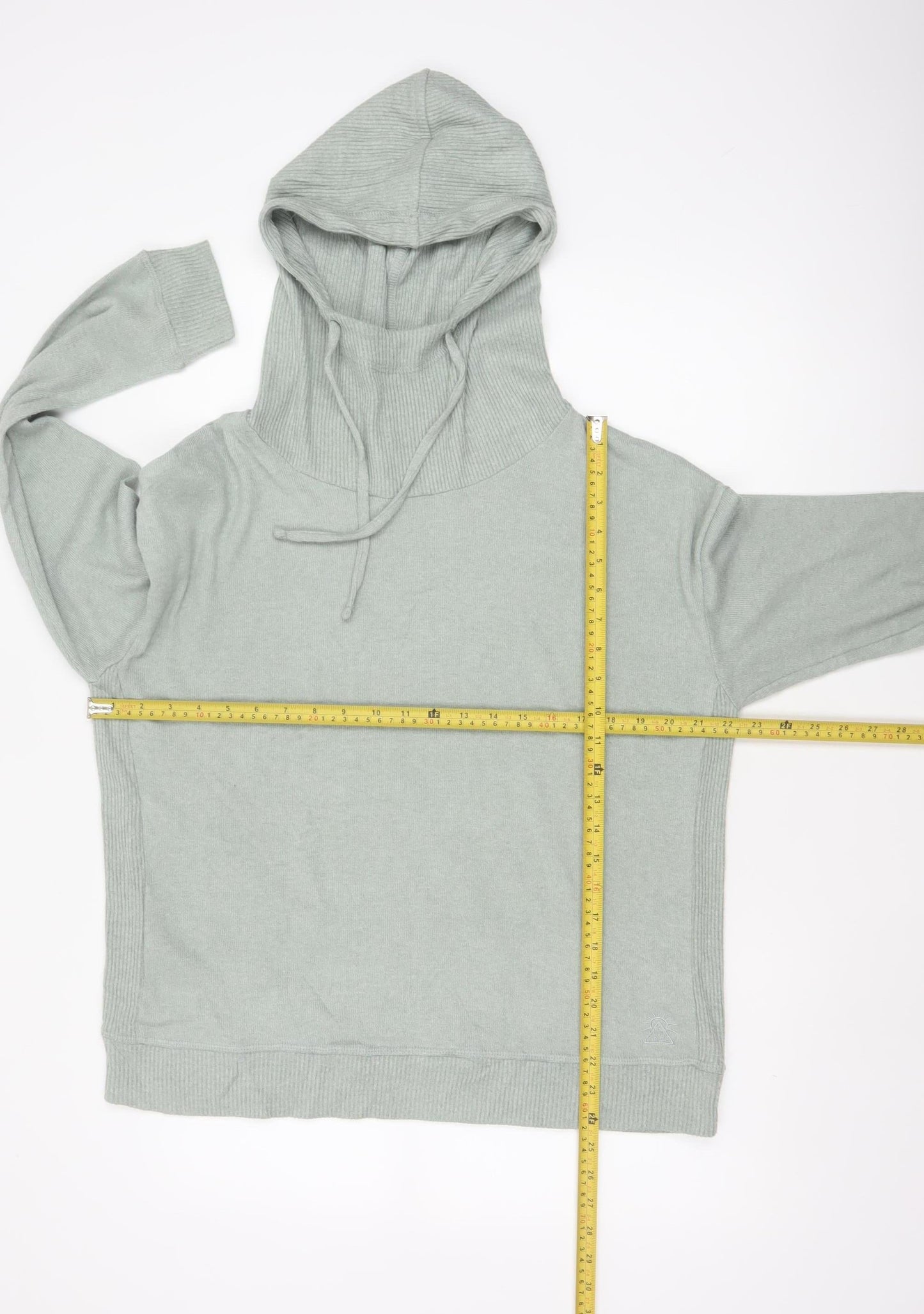 Rat Pacer Women Grey UK 14 Hooded High Neck Pullover Jumper