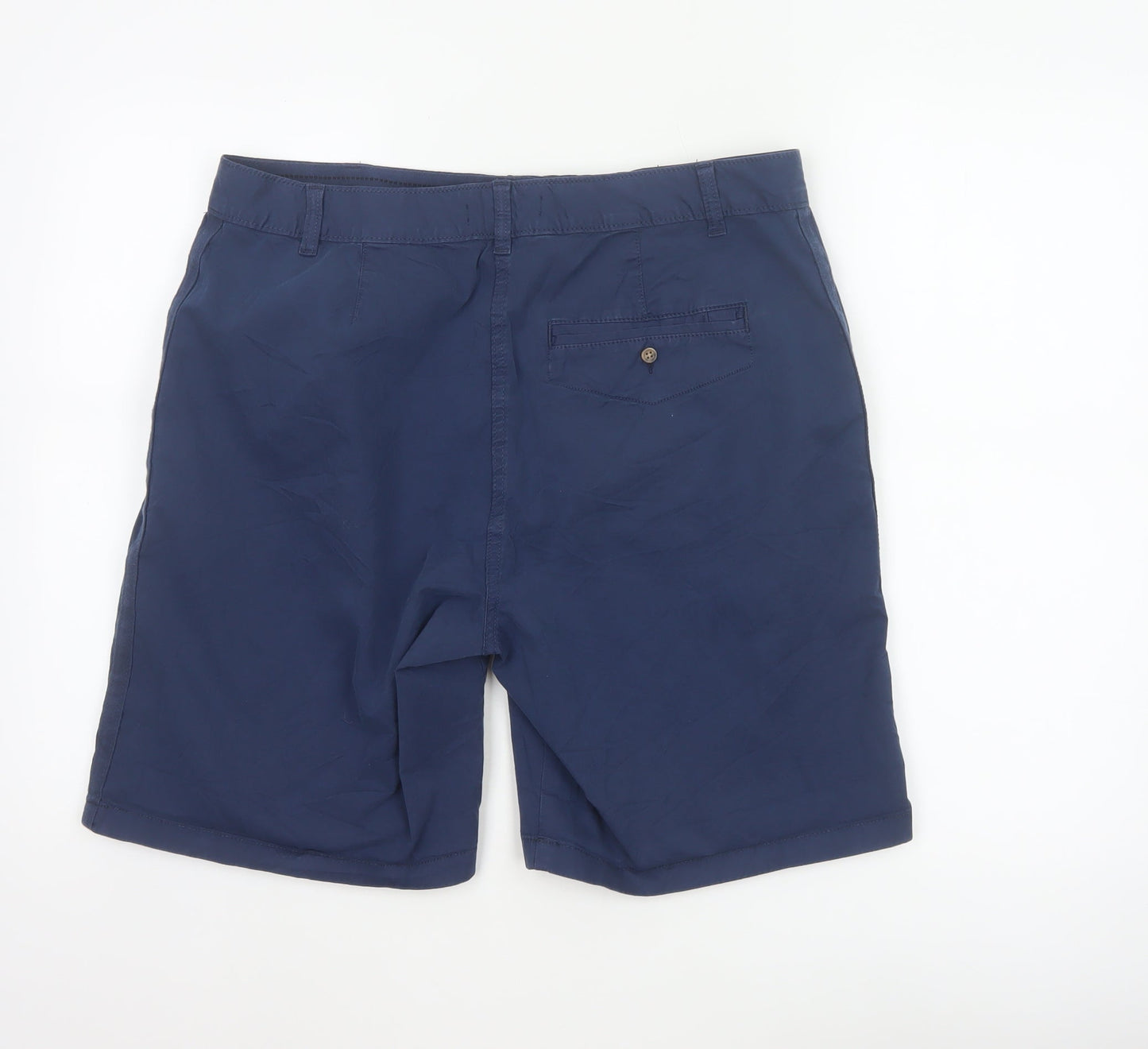 Marks & Spencer Women’s Blue UK 16 Chino Bermuda Cotton Stretch Shorts