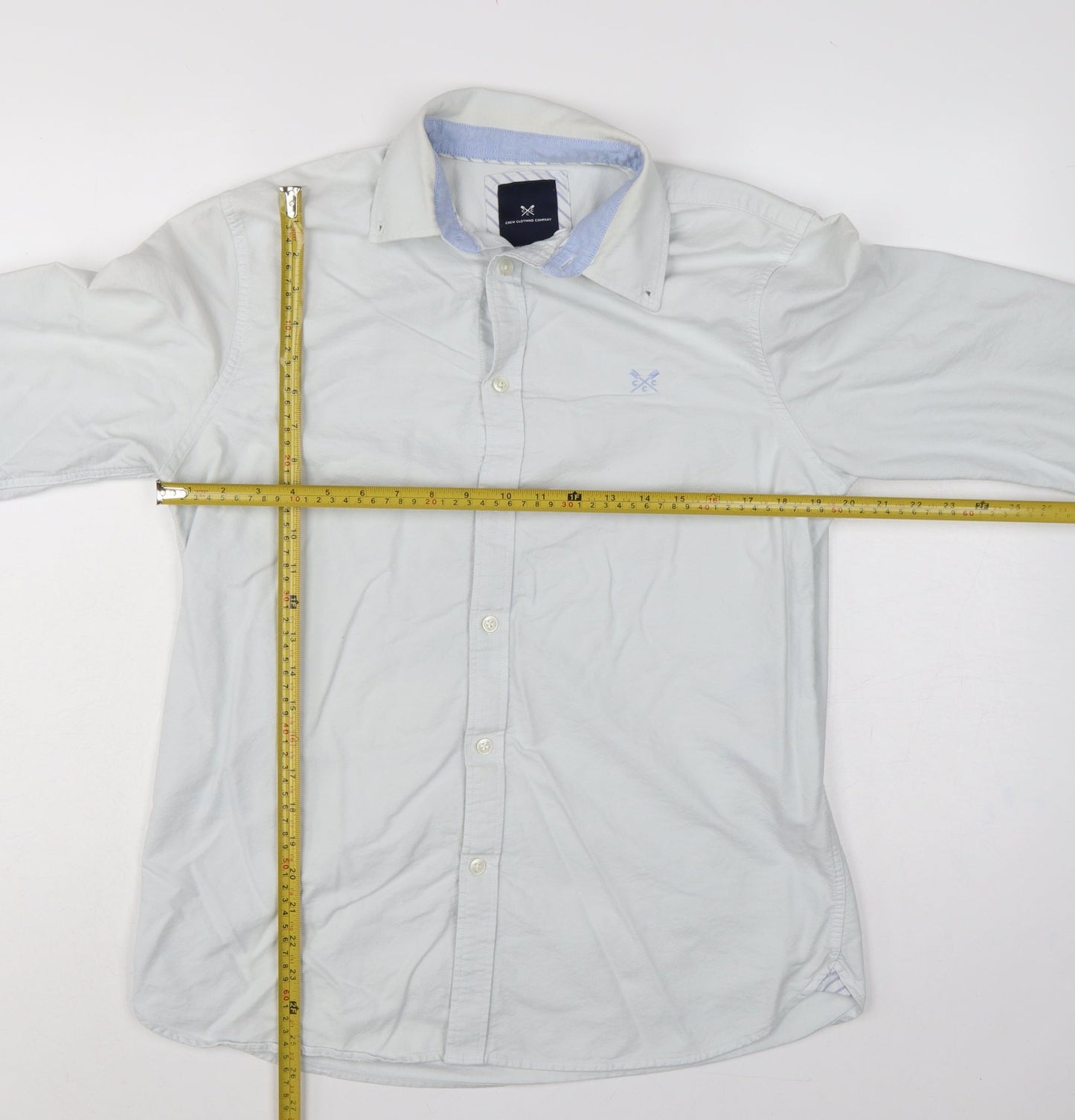 Crew Clothing Company Men’s Light Blue M Classic Fit Cotton Shirt