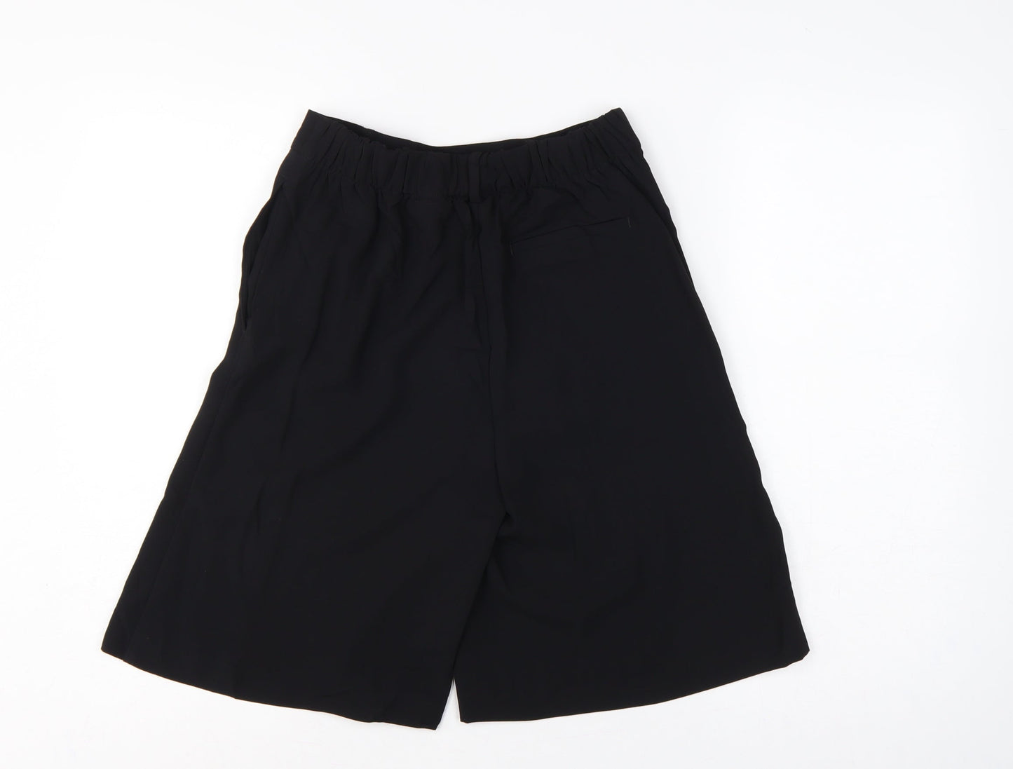 Marks and Spencer Women Black UK 6 High Rise Culotte Shorts Pockets