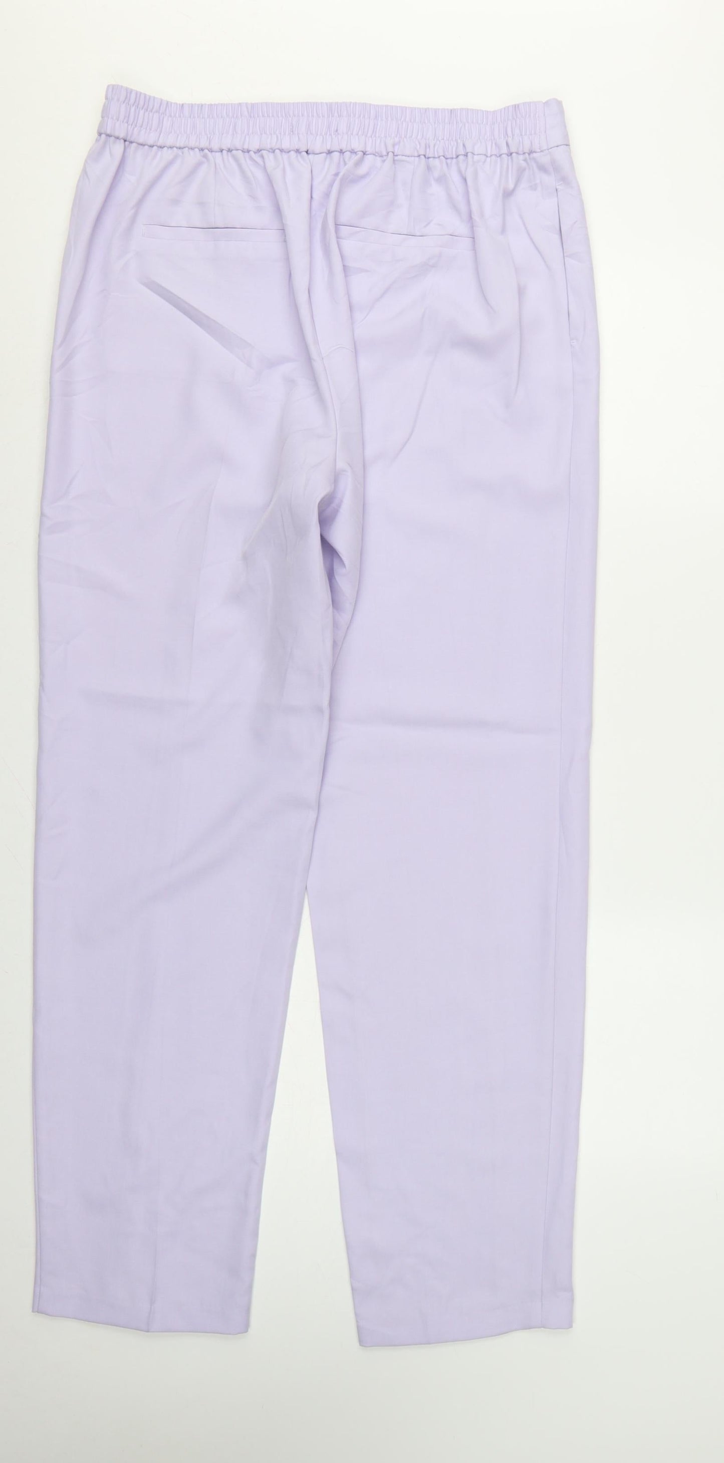 Marks and Spencer Women Purple UK 16 Long Straight Dress Trousers