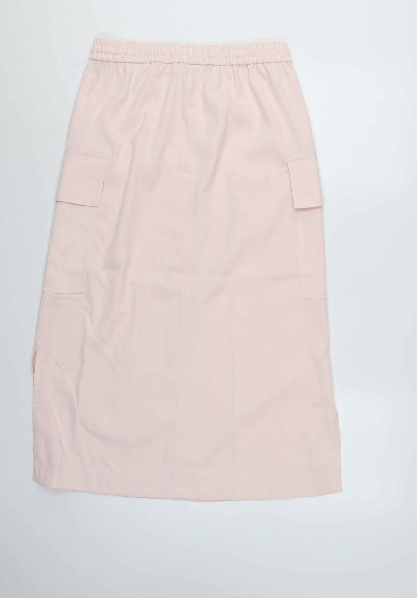 Marks & Spencer Women Pink UK 10 Cargo Long Skirt Pockets