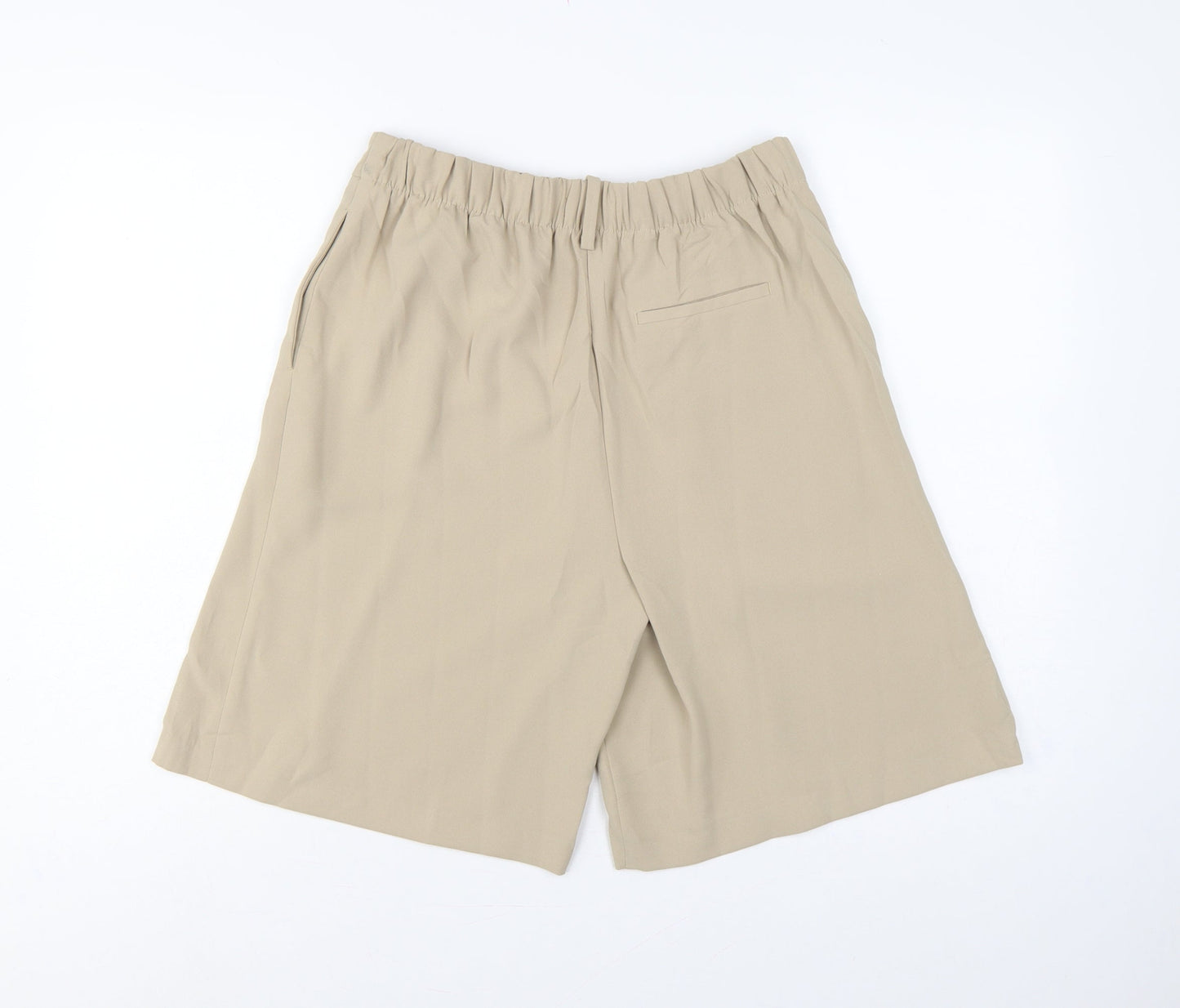 Marks and Spencer Women Beige UK 10 Culotte Shorts Pockets