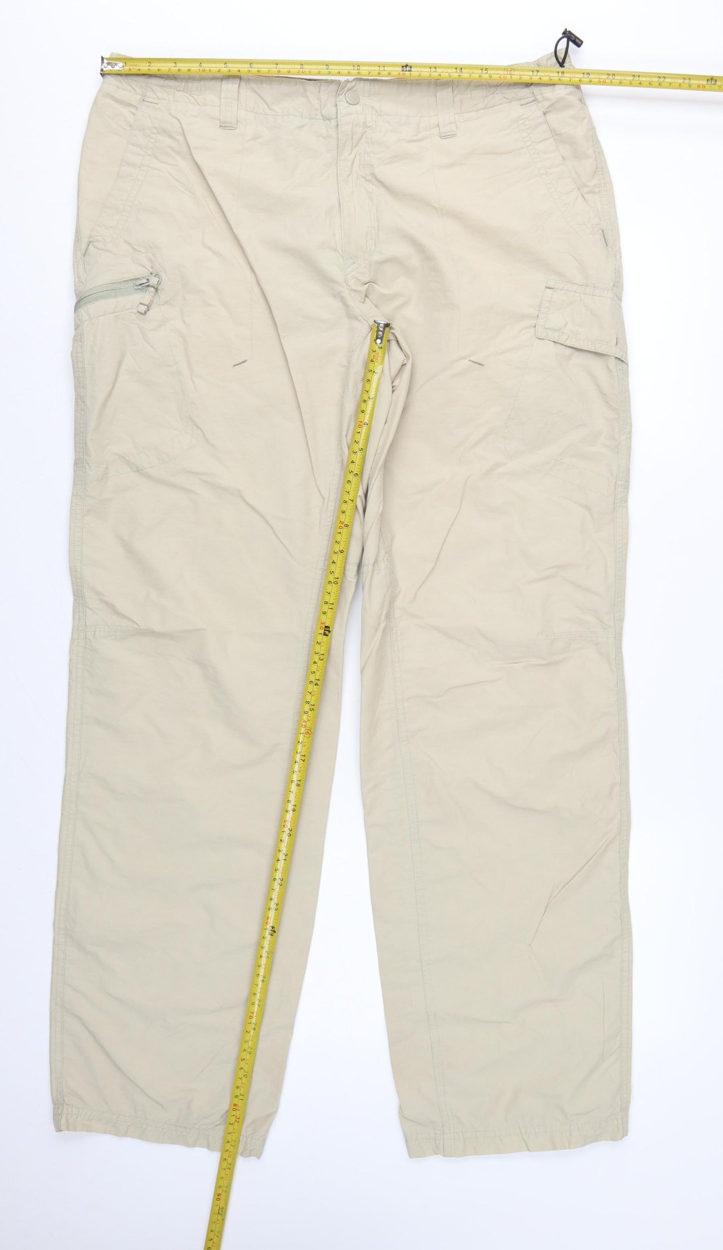 Columbia Men’s Beige Cargo Trousers 38in Waist 34in Leg Straight