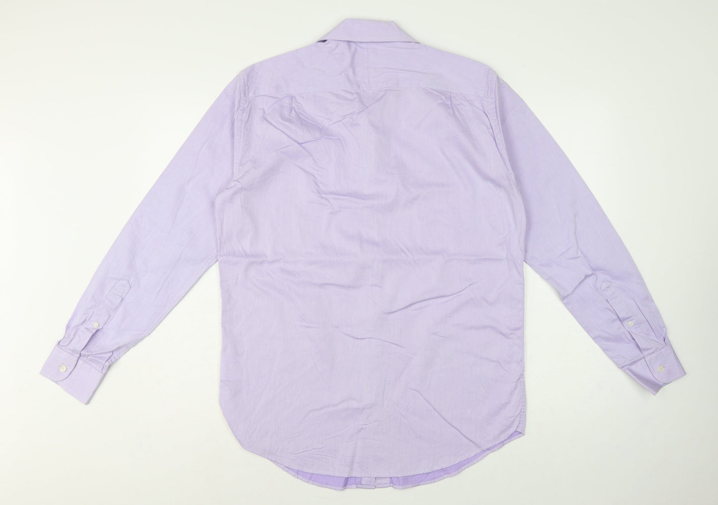 Jaeger Men’s Purple 15.5 Regular Fit Pure Cotton Formal Shirt