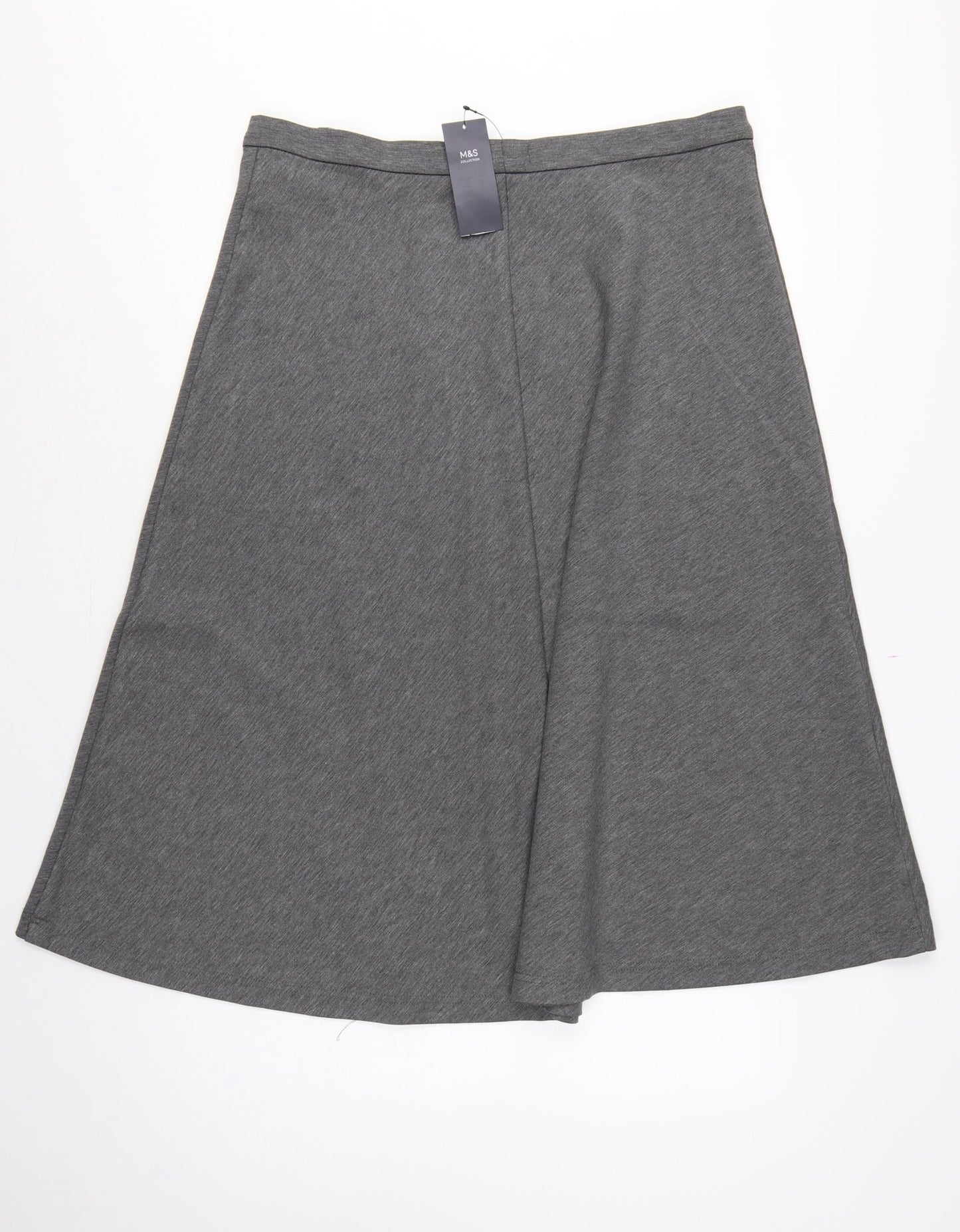 Marks and Spencer Women's Grey Marl UK 18 Wrap Long Skirt