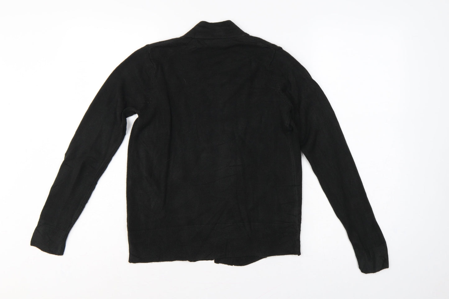 Marks and Spencer Women Black XS Open Knit Long Sleeve Cardigan
