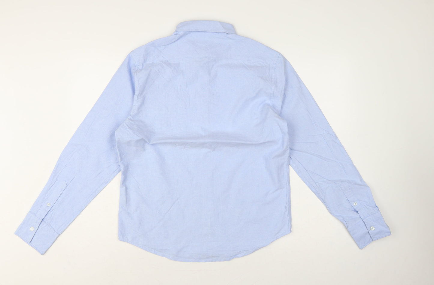 Brave Soul Men’s Blue M Cotton Button Down Long Sleeve Shirt