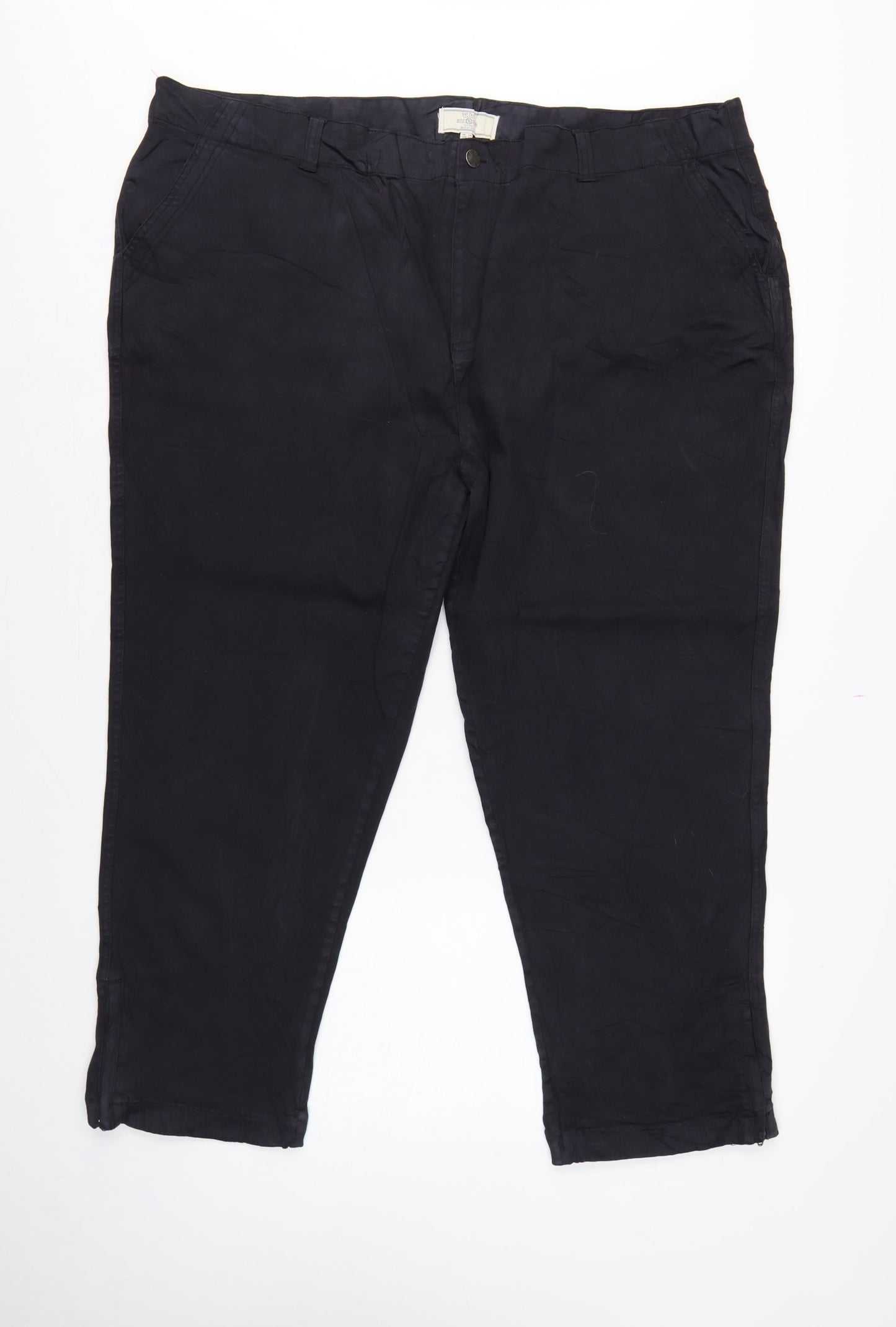 Fat Face Men’s Black Size 24 Tapered Stretch Cotton Blend Jeans Short