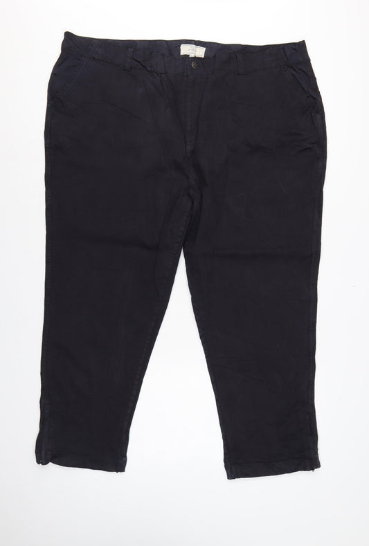 Fat Face Men’s Black Size 24 Tapered Stretch Cotton Blend Jeans Short