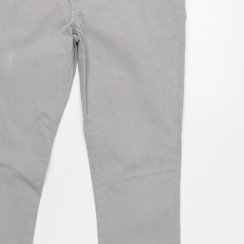 Additional view of Topman Men’s Grey W30 L34 Slim Skinny Chino Jeans Zip Fly