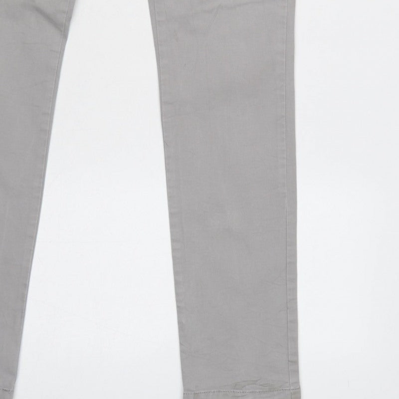 Additional view of Topman Men’s Grey W30 L34 Slim Skinny Chino Jeans Zip Fly