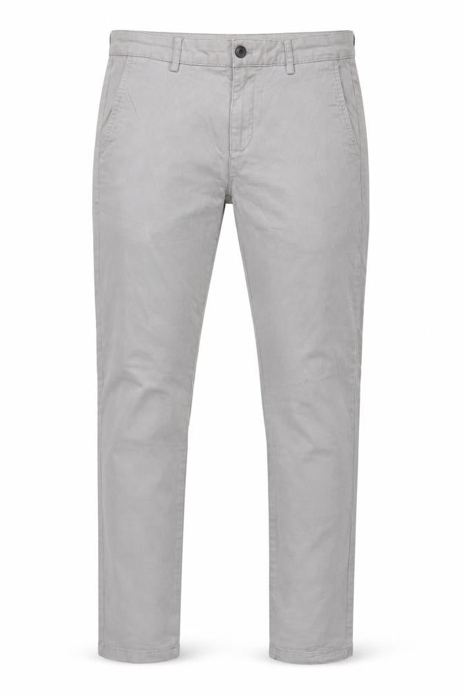 Front view of Topman Men’s Grey W30 L34 Slim Skinny Chino Jeans Zip Fly