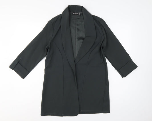 PrettyLittleThing Women’s Black UK 8 Longline Tuxedo Blazer Jacket