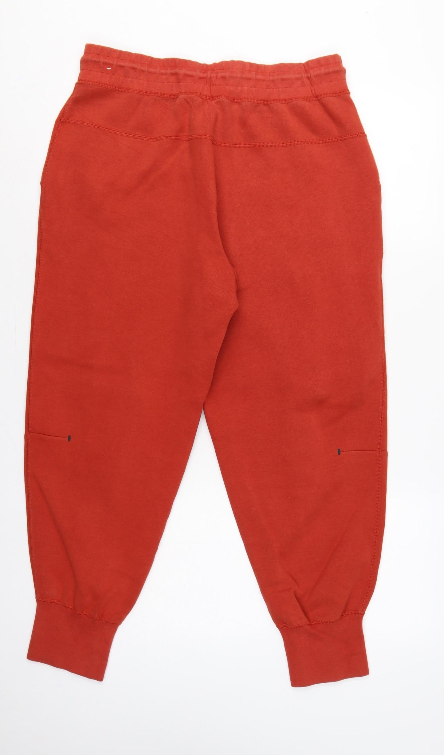 Nike Women’s Orange L Short Tech Fleece Jogger Sweatpants Zip Pocket