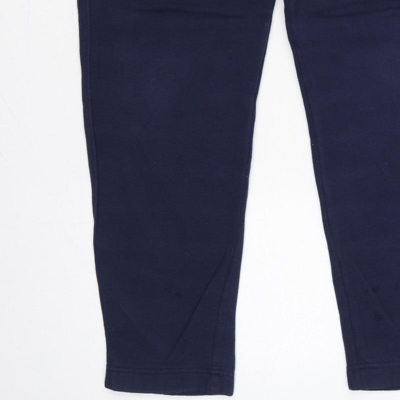 Hollister Men’s Navy Blue S Logo Tapered Jogger Sweatpants