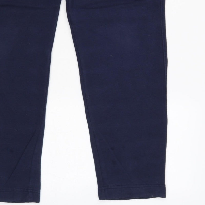 Hollister Men’s Navy Blue S Logo Tapered Jogger Sweatpants