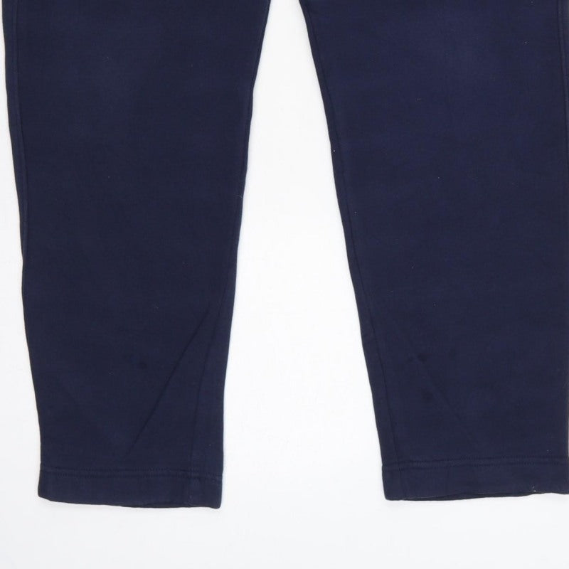 Hollister Men’s Navy Blue S Logo Tapered Jogger Sweatpants