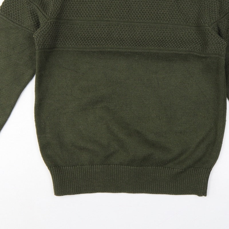 Additional view of Jack & Jones Premium Men’s Green M Fisherman Knit Crew Neck Jumper