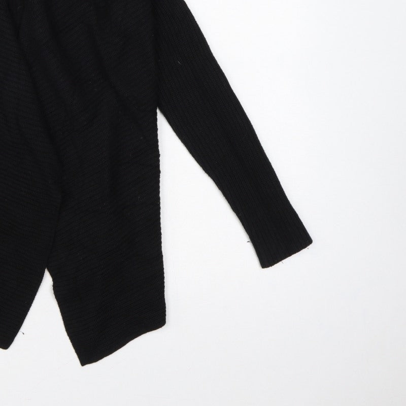 White Label The White Company Women Black UK 8 Open Knit Cardigan