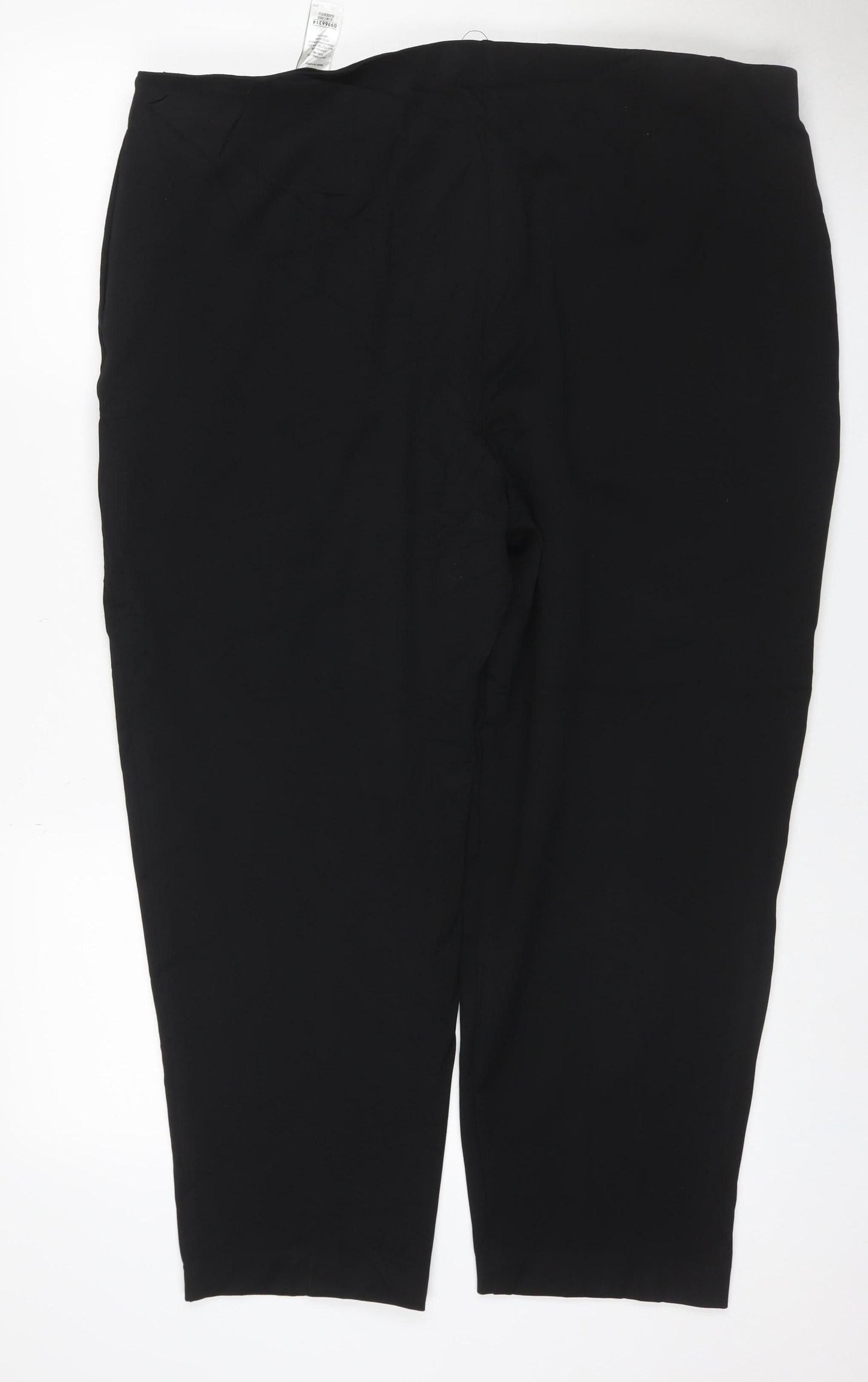 Marks & Spencer Women’s Black Size 20 Regular Tapered Trousers