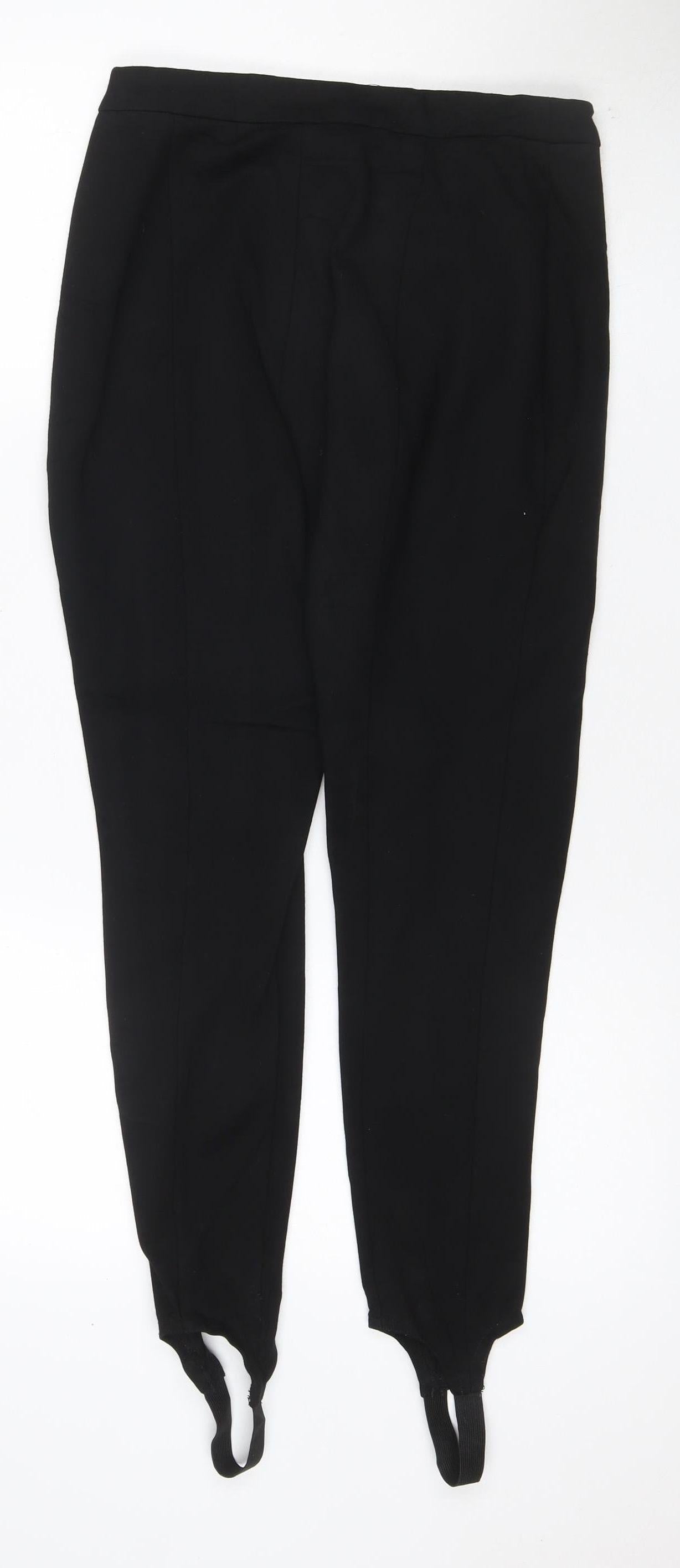 Mint Velvet Women Black Size 10 Stirrup Skinny Leggings Workwear