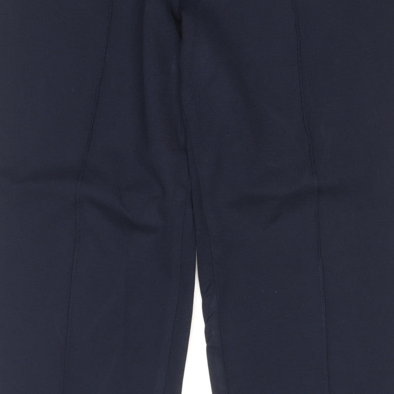 Marks and Spencer Women’s Navy Size 14 Tall Straight Dress Trousers